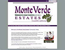 Tablet Screenshot of monteverdeestateshoa.com